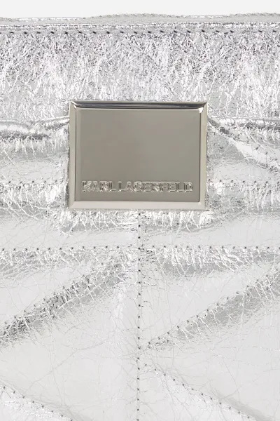 Kabelka Karl Lagerfeld K/Kuilt Sp Sm Wrinkle Sb Bag Silver