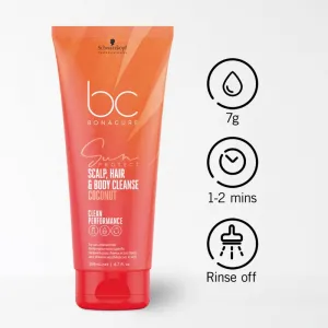 Schwarzkopf Professional BC Bonacure Sun Protect Scalp, Hair & Body Cleanse šampón na vlasy a telo 100 ml