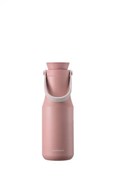 LOCKNLOCK Nerezová termoska s uchom LOCK Metro 470 ml ružová