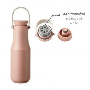 LOCKNLOCK Nerezová termoska s uchom LOCK Metro 470 ml šedá