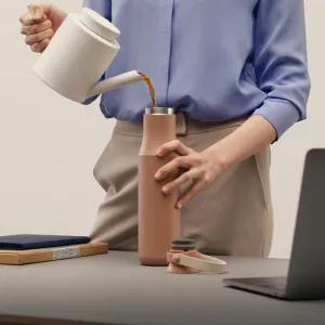 LOCKNLOCK Nerezová termoska s uchom LOCK Metro 470 ml šedá