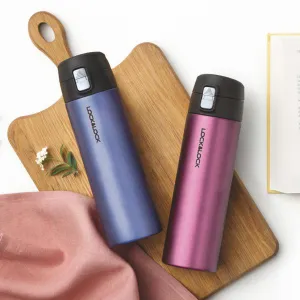 LOCKNLOCK Nerezová termoska LOCK One touch 500 ml rubínovo červená