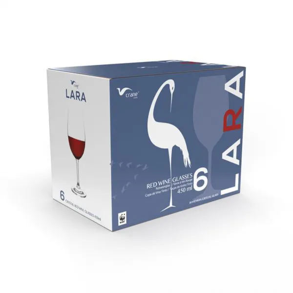 Bohemia Crystal Pohár na víno LARA 450ml 6ks