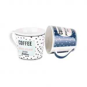 Keramický hrnček Toro 380 ml mix farieb Coffee mix farieb