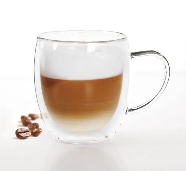 Sklenený hrnček Latte Macchiato TORO dvojité borosilikátové sklo 360ml