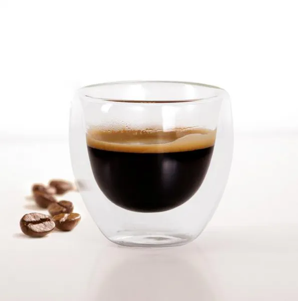 Sklenený hrnček Espresso TORO dvojité borosilikátové sklo 100ml