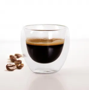 Sklenený hrnček Espresso TORO dvojité borosilikátové sklo 100ml