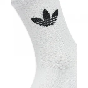 Ponožky ADIDAS ORIGINALS 3 PACK-CusTre Crw Sck WHITE BLACK