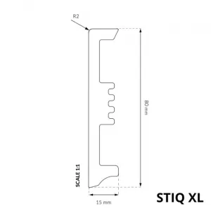 Lista podlahova Stiq XL 2.2m Dub Lizbona 285