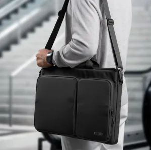 TECH-PROTECT DEFENDER Taška na notebook 17", Čierna