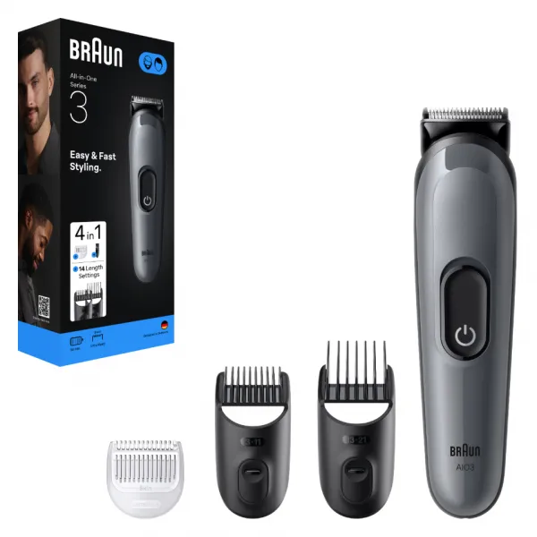 Braun All-In-One Series 3 AIO3500 súprava na úpravu vlasov a fúzov 4 v 1 1 ks