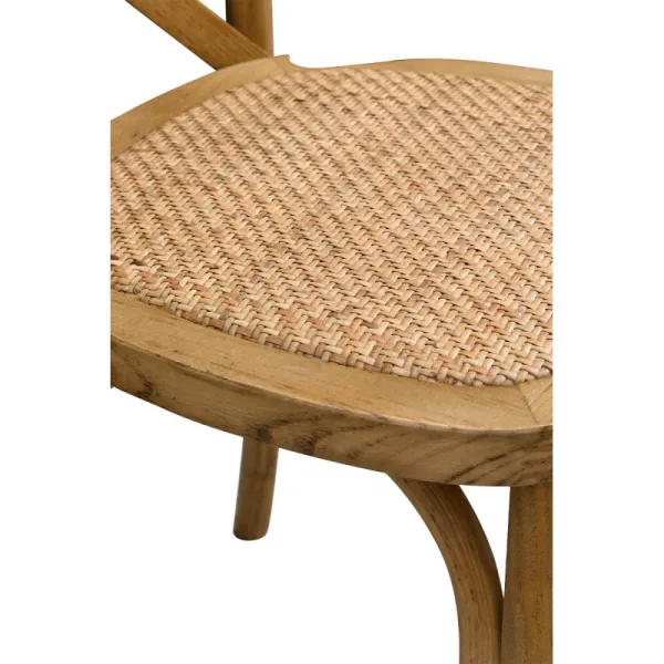 Svadobné stoličky CRASSO WOOD RATTAN Prevedenie: Čierna