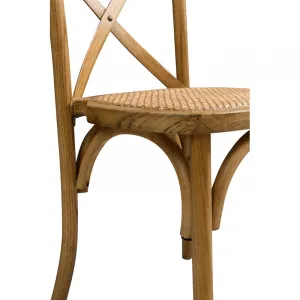 Svadobné stoličky CRASSO WOOD RATTAN Prevedenie: Čierna