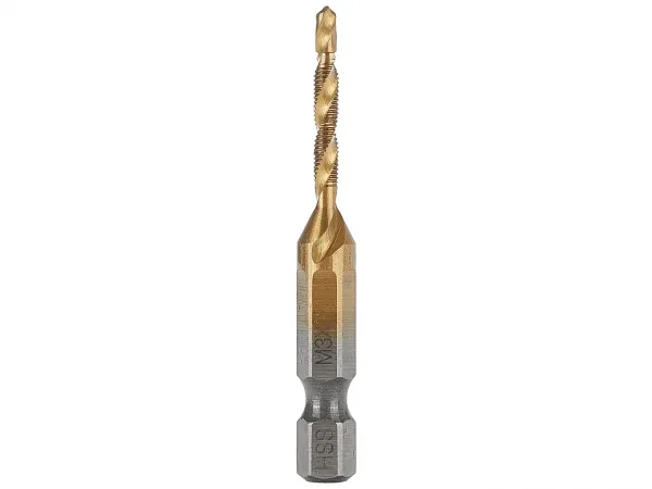 Závitový vrták HSS M3×0,5 mm s HEX stopkou GEKO G38130