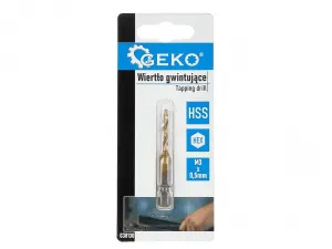 Závitový vrták HSS M3×0,5 mm s HEX stopkou GEKO G38130