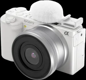 SmallRig 4734 Cold Shoe Adapter s Furry Windscreen pre fotoaparáty Sony série ZV (biela)