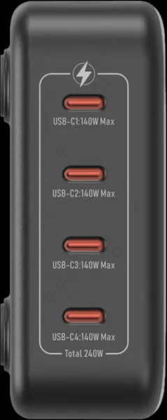 SmallRig 4752 240W 4-portový PD napájací adaptér