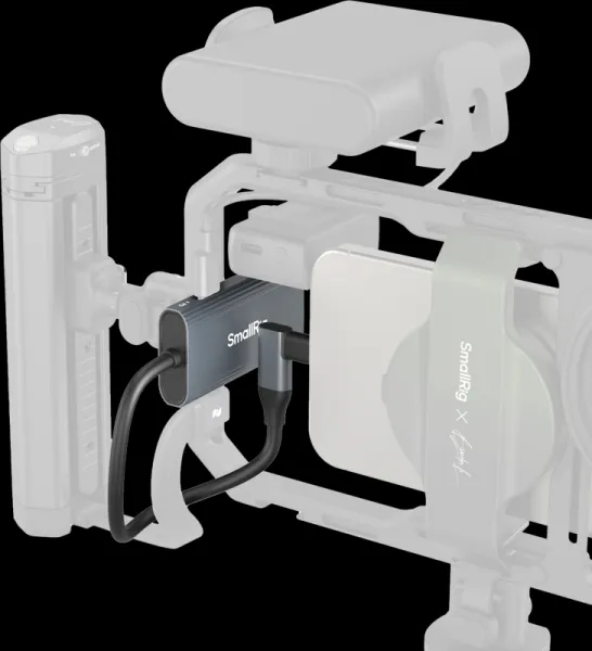SmallRig 4598 USB-C Hub 4-v-1 PD/USB-C 3.1/USB-C 2.0 so zvukovým adaptérom