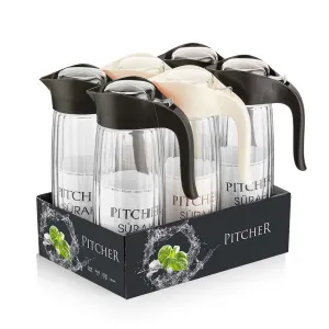Sklenený džbán s viečkom QLUX 1,5l