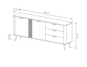 ArtLas Komoda HOPE 195 2D3S