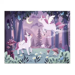 Puzzle v kufríku – Jednorožec - 54 ks