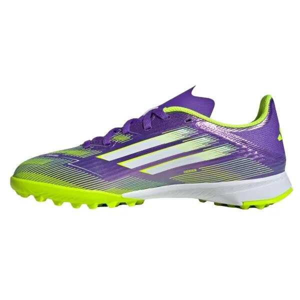 adidas F50 LEAGUE TF J Detské turfy, fialová, veľkosť