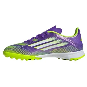 adidas F50 LEAGUE TF J Detské turfy, fialová, veľkosť