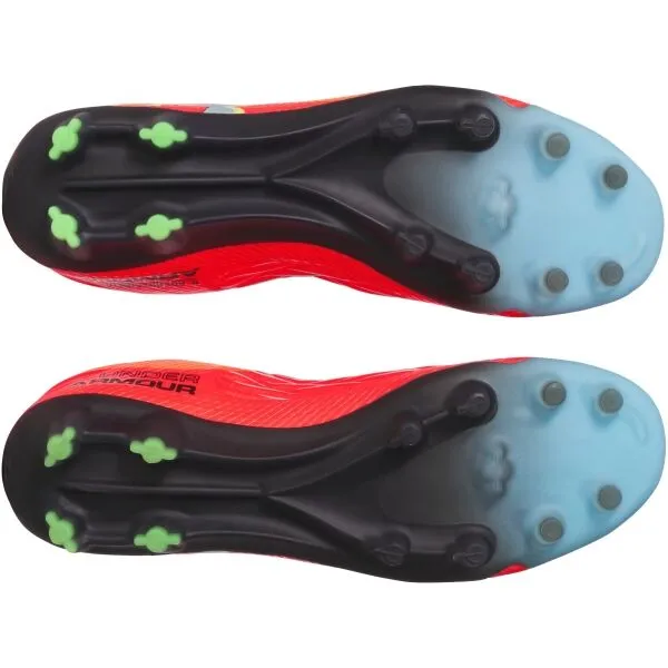 Under Armour MAGNETICO ELITE 4 FG Pánske kopačky, červená, veľkosť 43