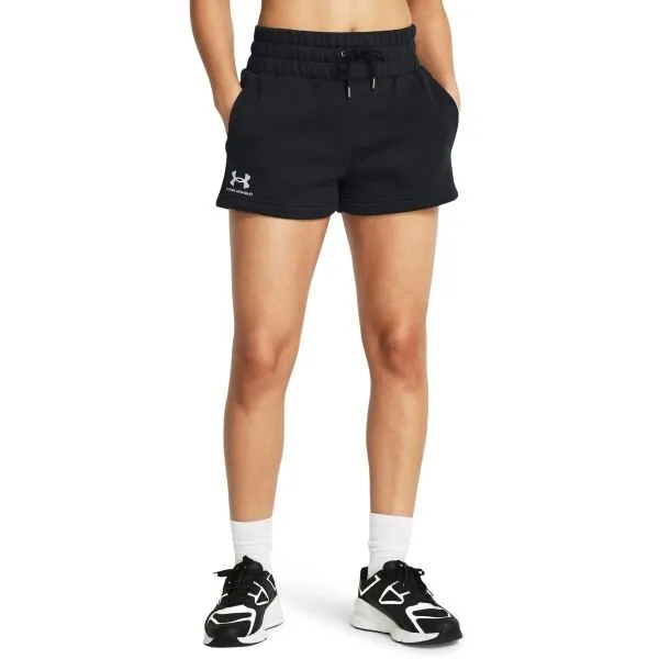 Under Armour ICON FLEECE SHORTS Dámske krátke nohavice, čierna, veľkosť