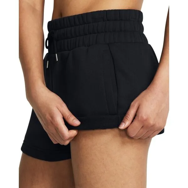 Under Armour ICON FLEECE SHORTS Dámske krátke nohavice, čierna, veľkosť