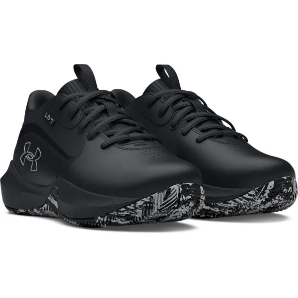 Under Armour UA PS LOCKDOWN 7 Detská obuv na basketbal, čierna, veľkosť 32
