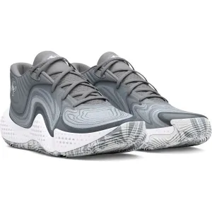 Under Armour SPAWN 6 MID Unisex obuv na basketbal, sivá, veľkosť 44