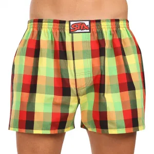 3PACK pánske trenky Styx klasická guma viacfarebné (3A110406) S, trenírky