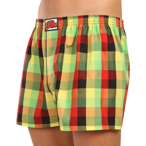 3PACK pánske trenky Styx klasická guma viacfarebné (3A110406) S, trenírky
