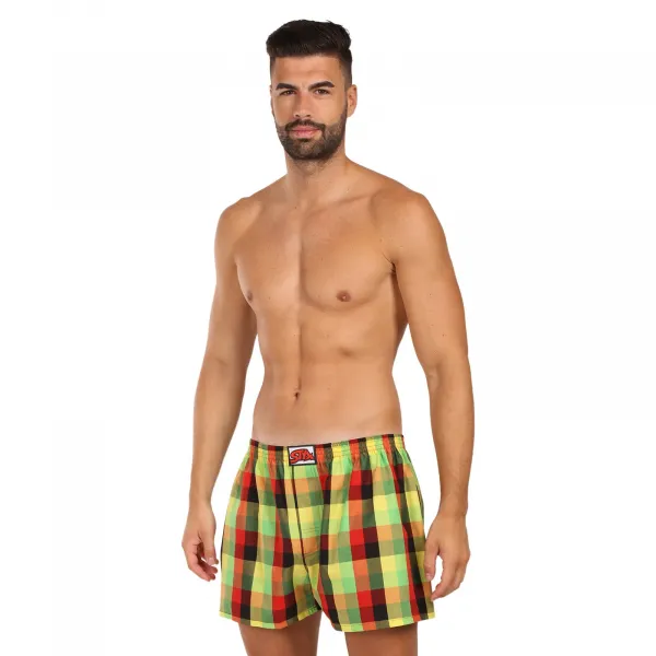 3PACK pánske trenky Styx klasická guma viacfarebné (3A110406) S, trenírky