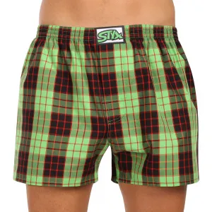 3PACK pánske trenky Styx klasická guma viacfarebné (3A110406) S, trenírky