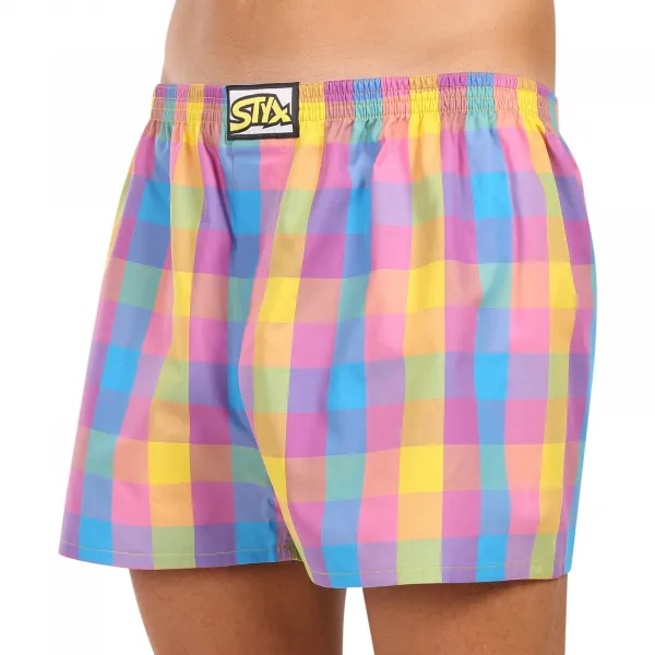 Pánske trenky Styx klasická guma viacfarebné (A1101) M, trenírky