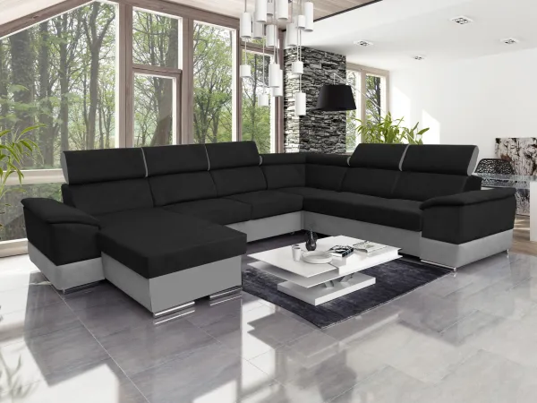 Rozkladacia sedacia súprava JOY U PANORAMIC Látka: LUX 8