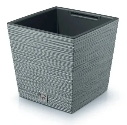 ProsperPlast Kvetináč FURU SQUARE LOW | betón 24 cm