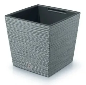 ProsperPlast Kvetináč FURU SQUARE LOW | betón 24 cm