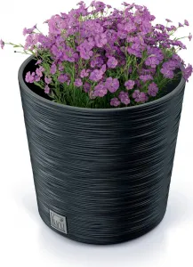ProsperPlast Kvetináč FURU ROUND | antracit 30 cm