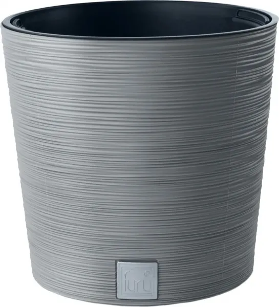 ProsperPlast Kvetináč FURU ROUND | betón 30 cm