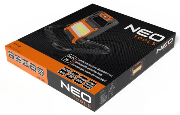 Akumulátorovápracovnálampa2000lm99-125NEOTOOLS