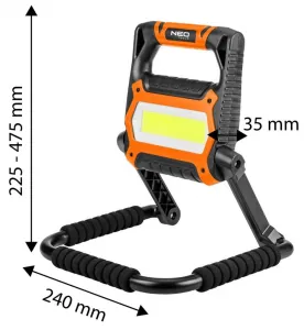 Akumulátorovápracovnálampa2000lm99-125NEOTOOLS