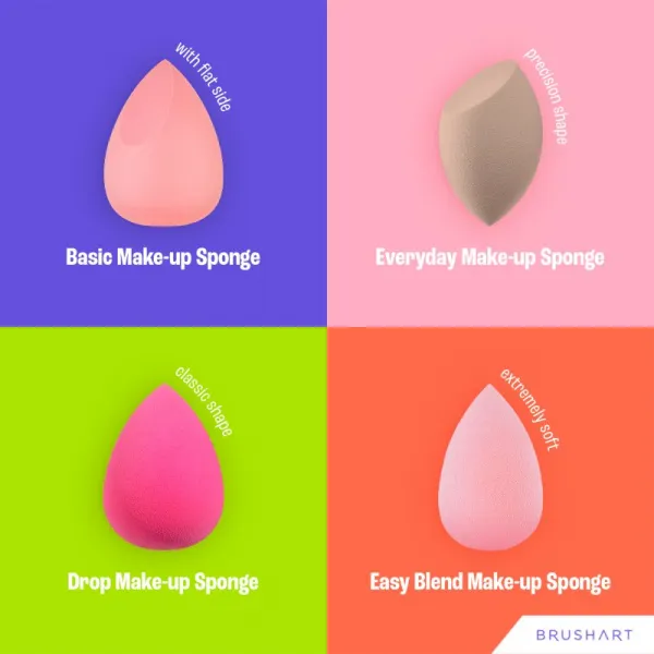 BrushArt Make-up Sponge Easy Blend hubka na make-up 1 ks