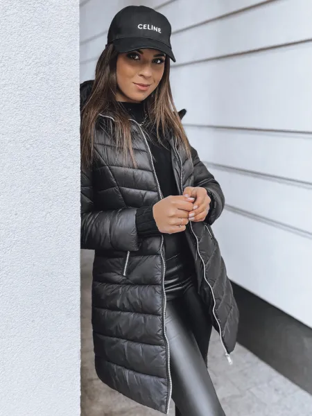 Dámska prešívaná bunda CLOUDY Farba čierna DSTREET