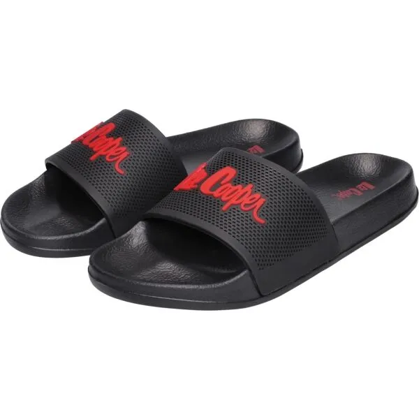 Lee Cooper SLIDE Pánske šľapky, čierna, veľkosť
