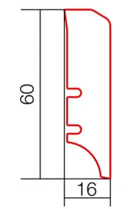 Soklová lišta FORNIR P50 biela 220 cm