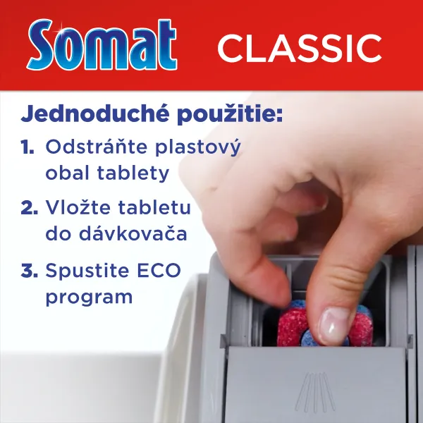SOMAT Classic Power Tablety do umývačky Lemon 80 kusov