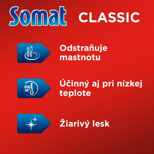 SOMAT Classic Power Tablety do umývačky Lemon 80 kusov